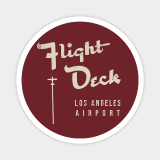 Vintage Fight Deck Los Angeles Airport Magnet